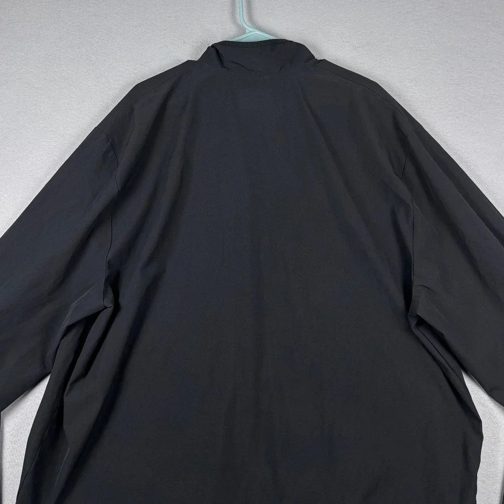Adidas Softball 1/4 Zip Windbreaker Jacket Pullover XL Black IS1057